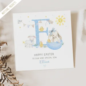 Boys Personalised Easter Card