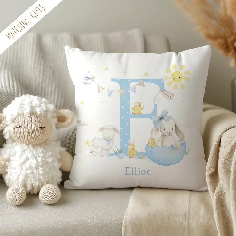 Personalised Easter Bunny Cushion – Personalise it!