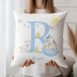 Childrens Personalised Easter Cushion