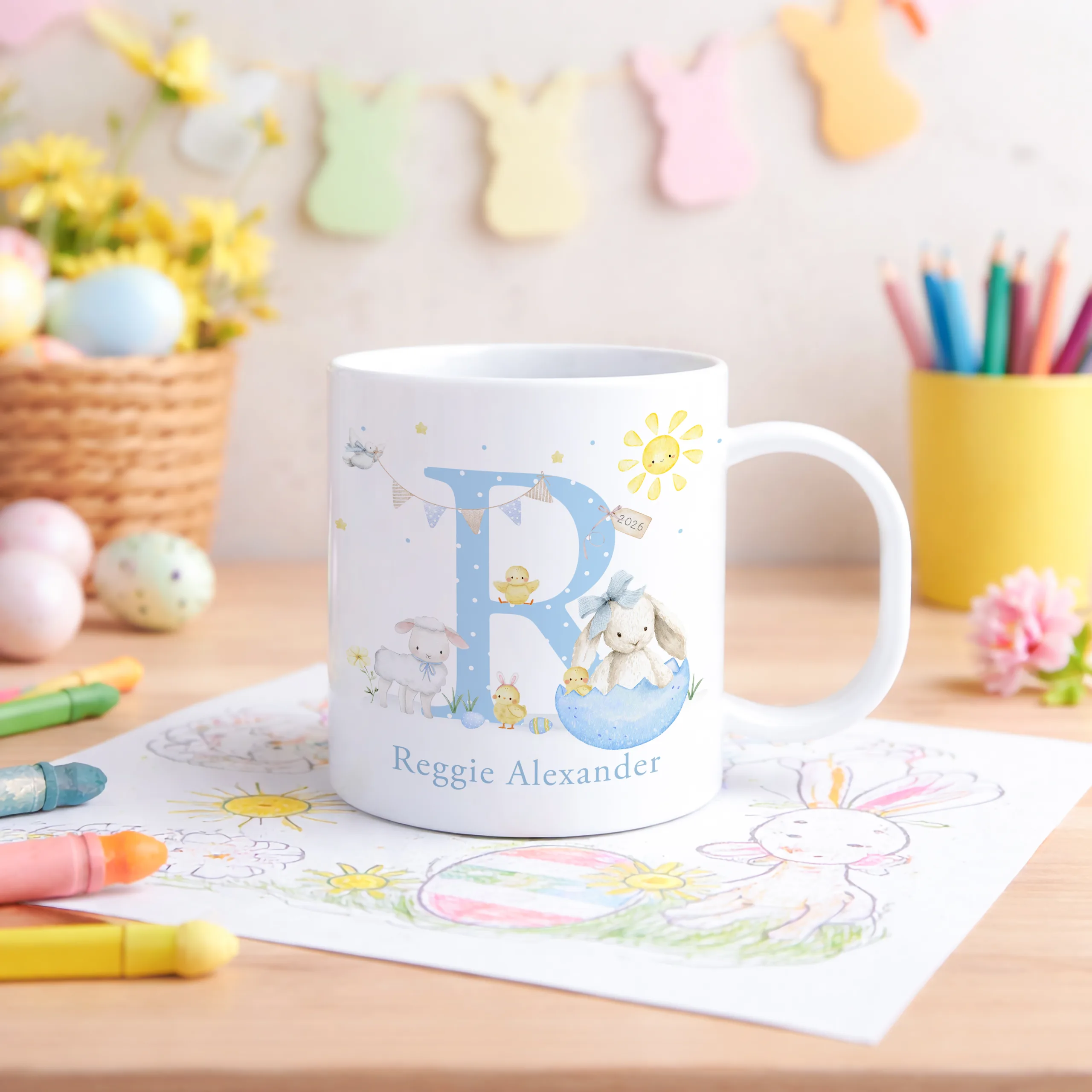 Personalised Unbreakable Easter Mug for Boys