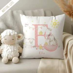 Childrens Personalised Easter Cushion