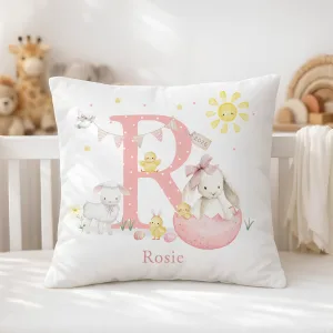 Childrens Personalised Easter Cushion