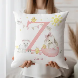 Childrens Personalised Easter Cushion