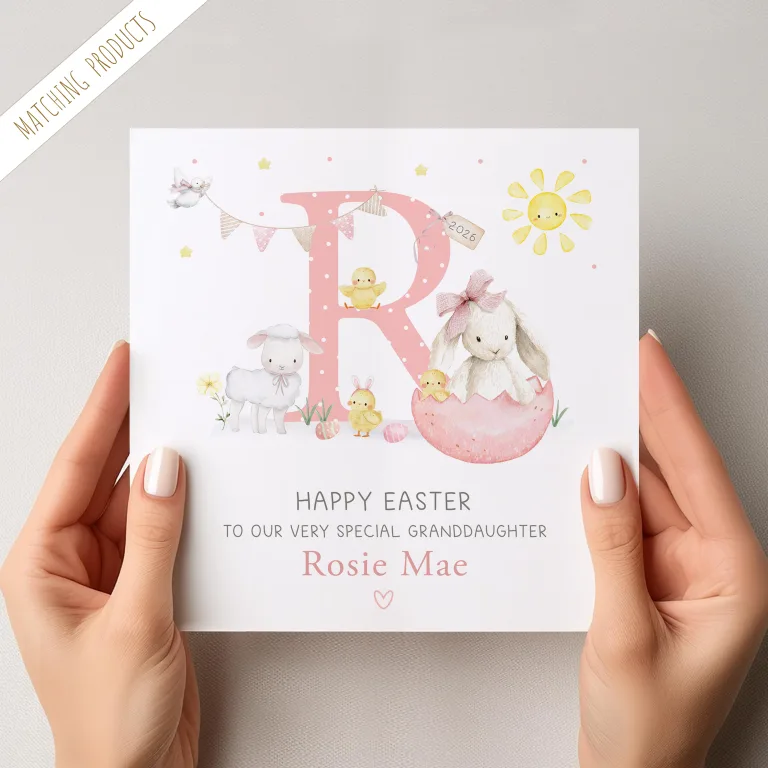 Girls Easter Card – Personalise it!