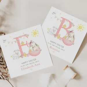 Personalised Girls Easter Card