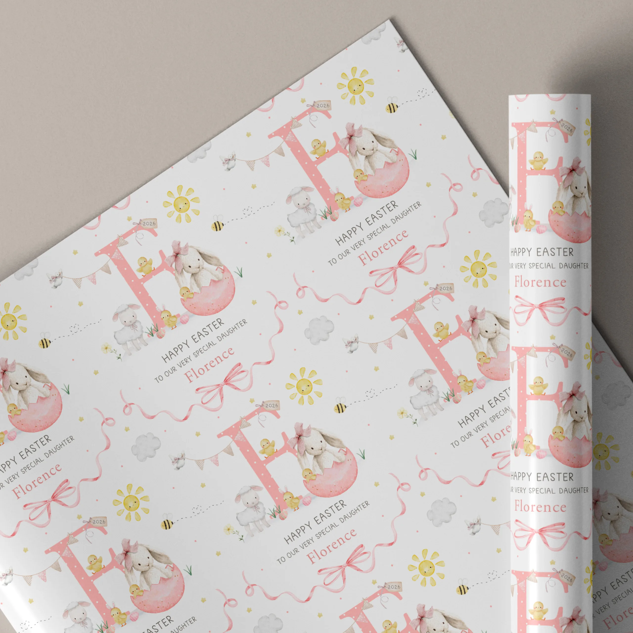 Personalised Girls Gift Wrapping Paper