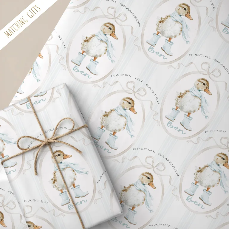 Personalised Easter Wrapping Paper – Custom Easter Gift Wrap