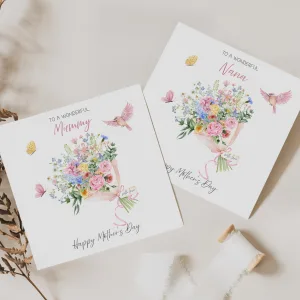 Personalised Floral Mother's Day Card