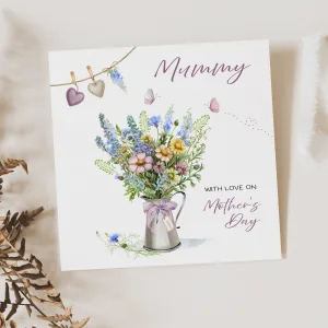 Personalised Floral Mother's Day Card