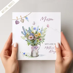 Personalised Floral Mother's Day Card