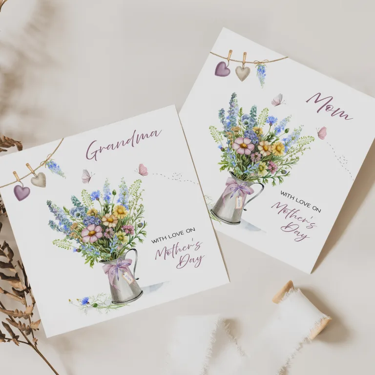 Personalised Wild Flowers Mother’s Day Card