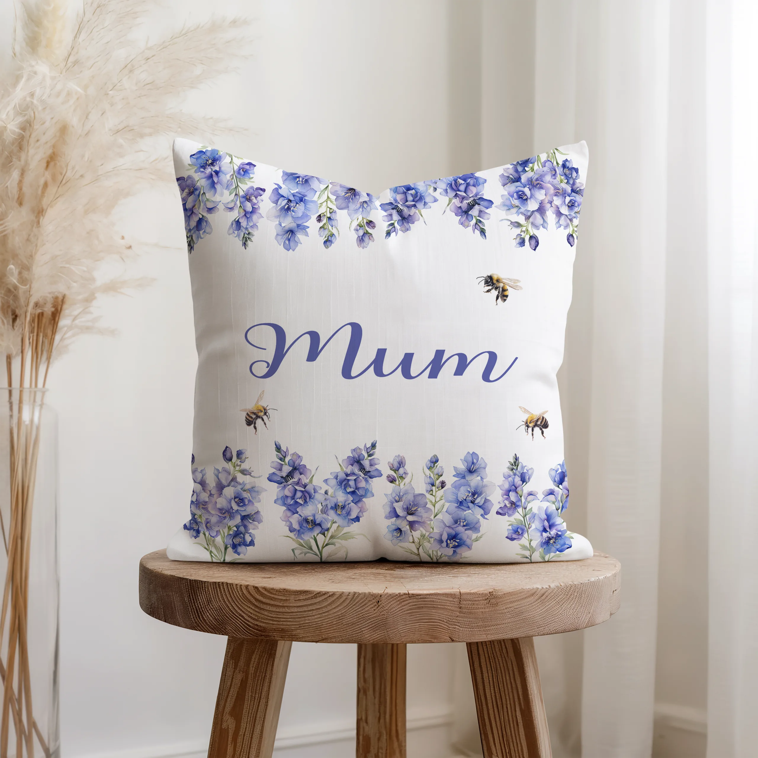 Personalised Floral Cushion