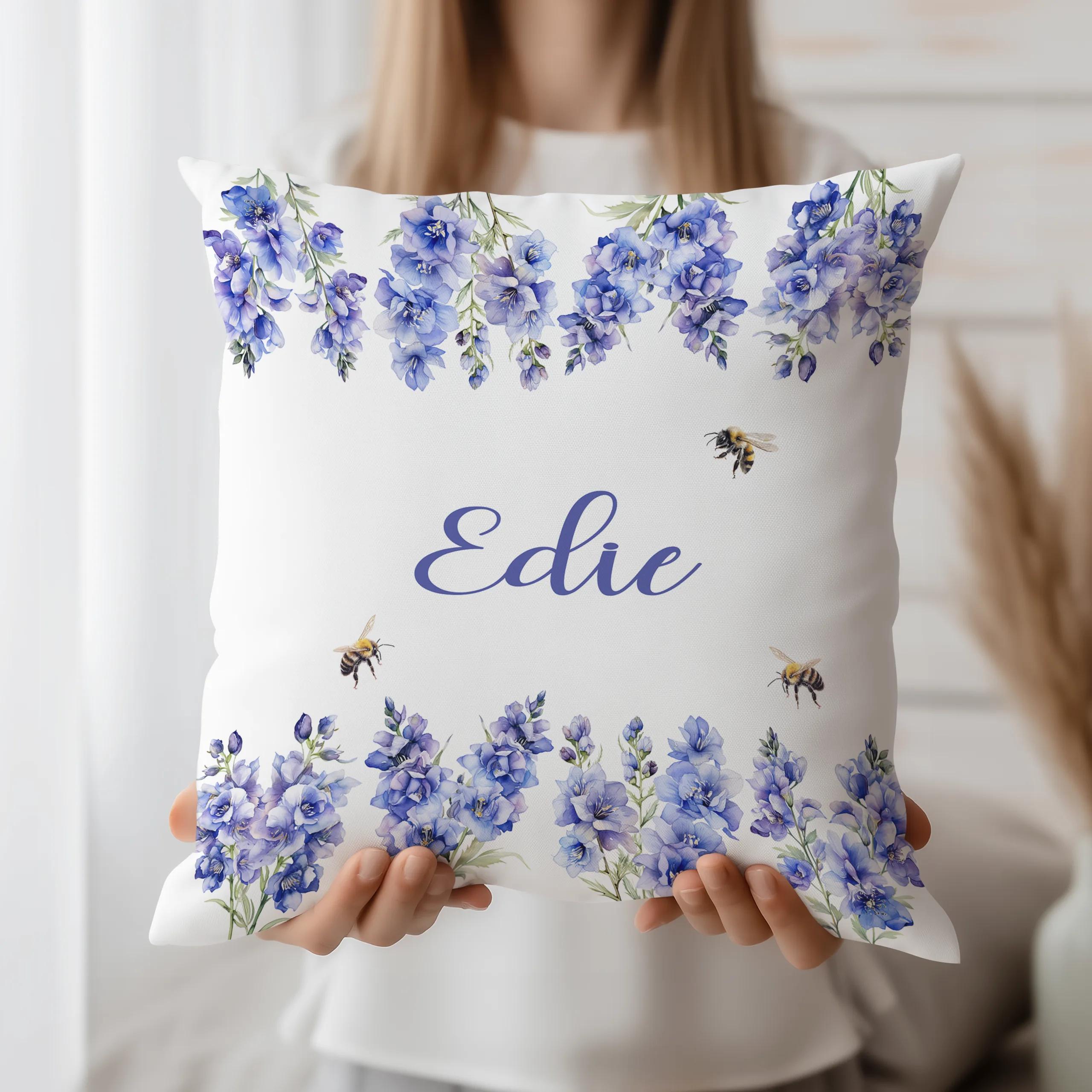 Personalised Floral Cushion