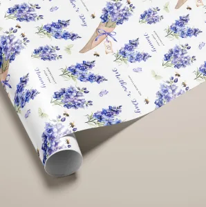 Mother's Day Delphinium Gift Wrap