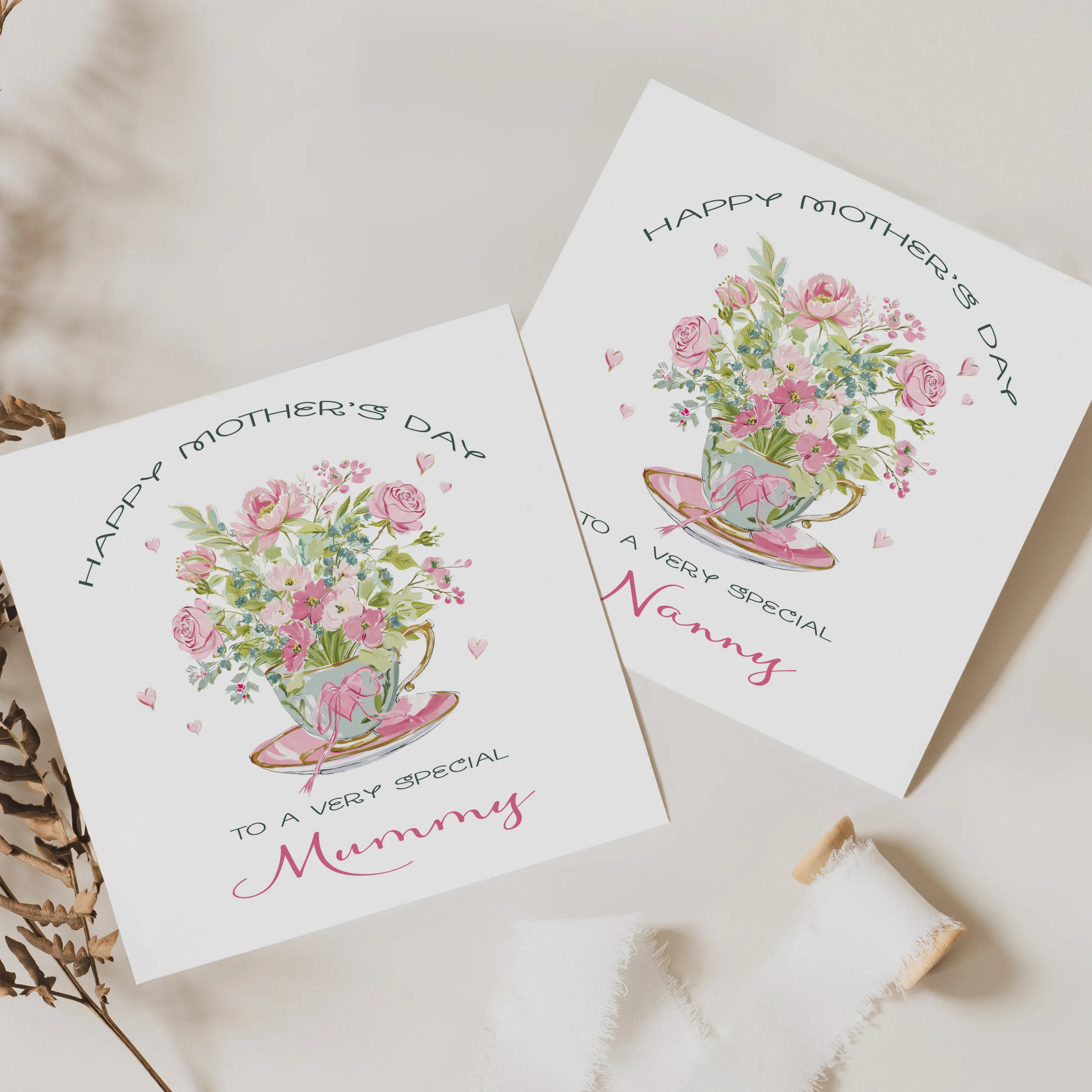 Personalised Teacup Mother's Day Card