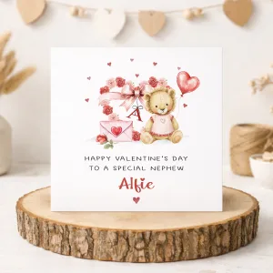 Personalised Valentine's Lion Card