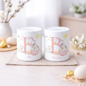 Girls Personalised Easter Money Pot Gift