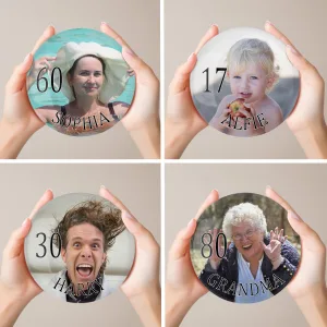 Large Photo Birthday Badge