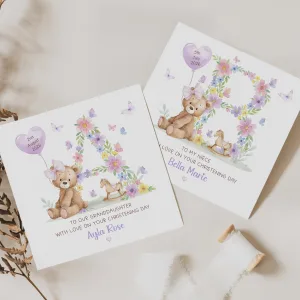 Girls Christening Card