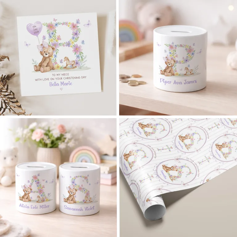 Personalised Money Box – Christening Gifts For Girls