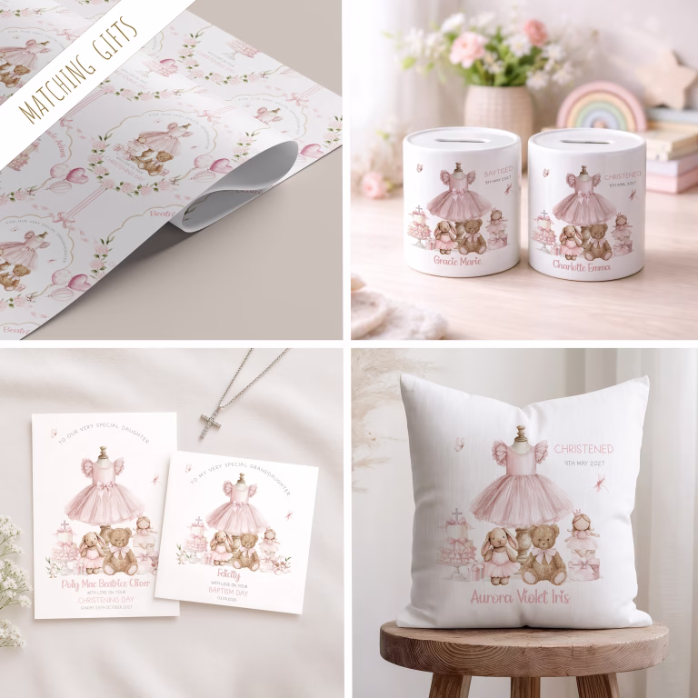 Personalised Money Box – Christening Gifts For Girls