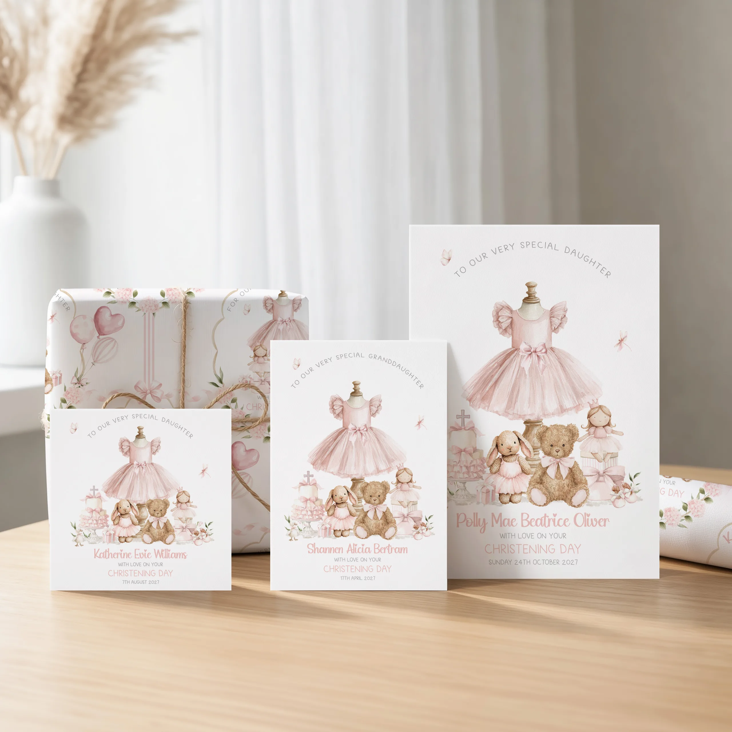 Christening Gift Wrapping Paper