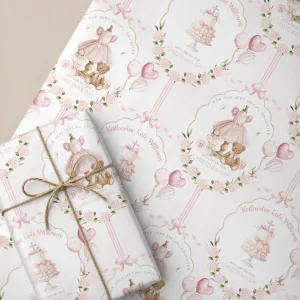 Christening Gift Wrapping Paper