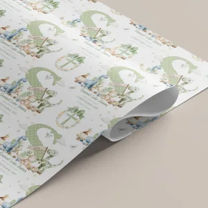 Personalised Christening Gift Wrapping Paper