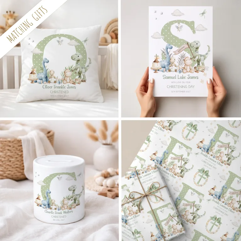Personalised Boys Christening Card