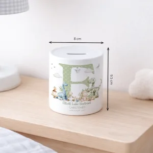 personalised christening piggy bank