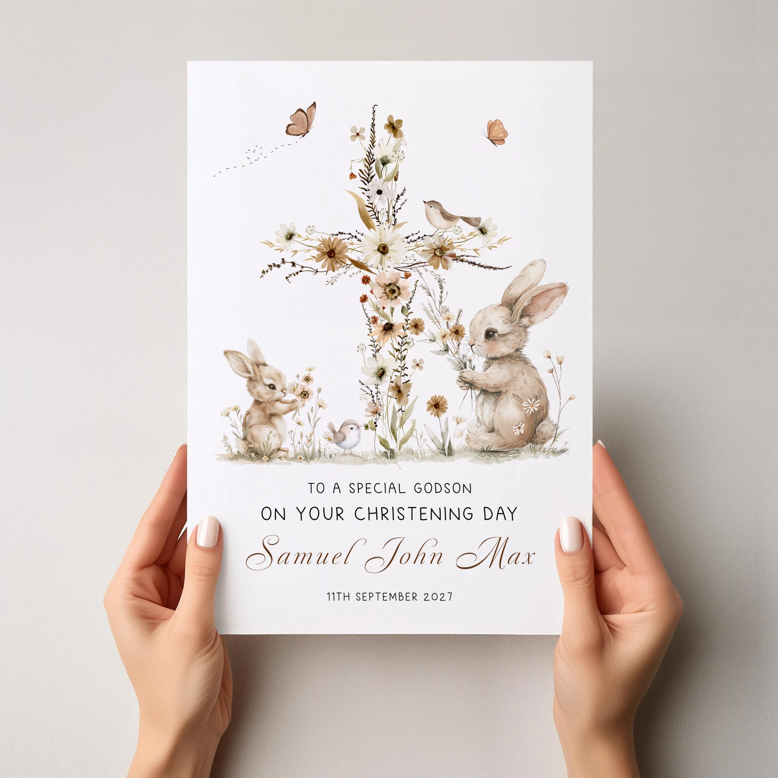 Personalised Christening Card