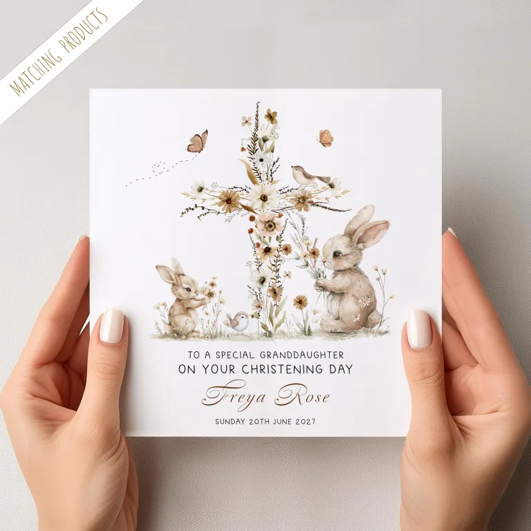 Personalised Christening Card