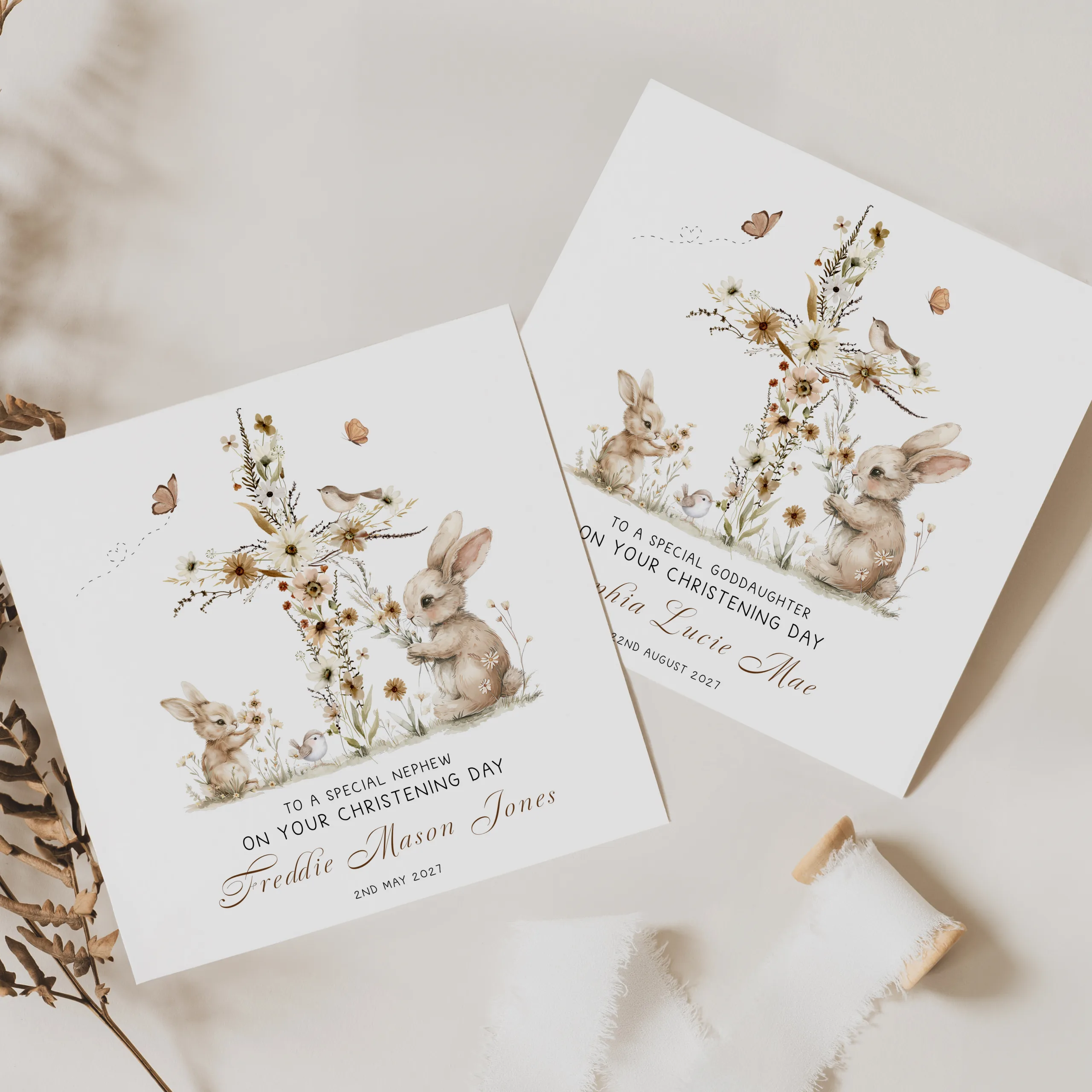 Personalised Christening Card