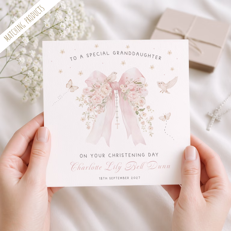 Personalised Christening Cards