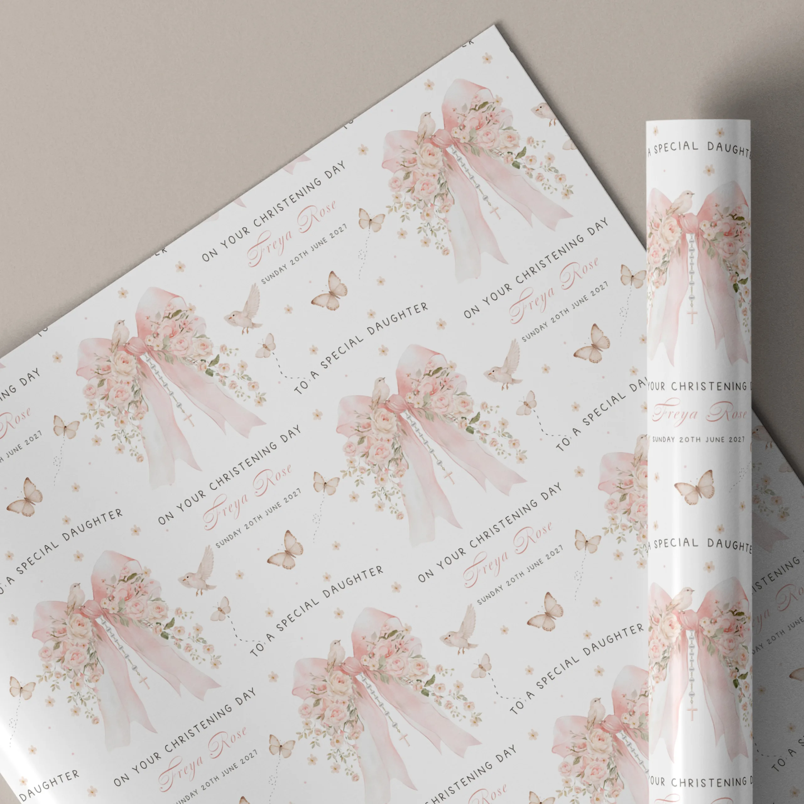 Personalised Christening Card