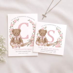 Personalised Christening Card