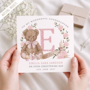 Personalised Christening Card