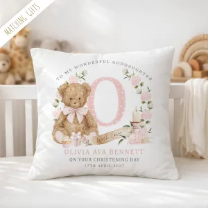 Girls Christening Cushion