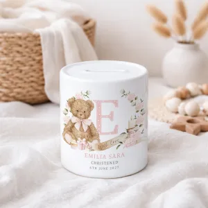 Girls Christening Money Box