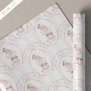 babies 1st easter wrapping paper