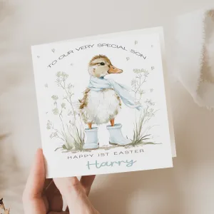 Baby Boys 1st Easter Card