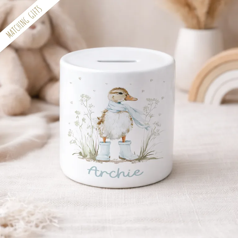 Personalised Boys Easter Ceramic Money Pot – Easter Gifts