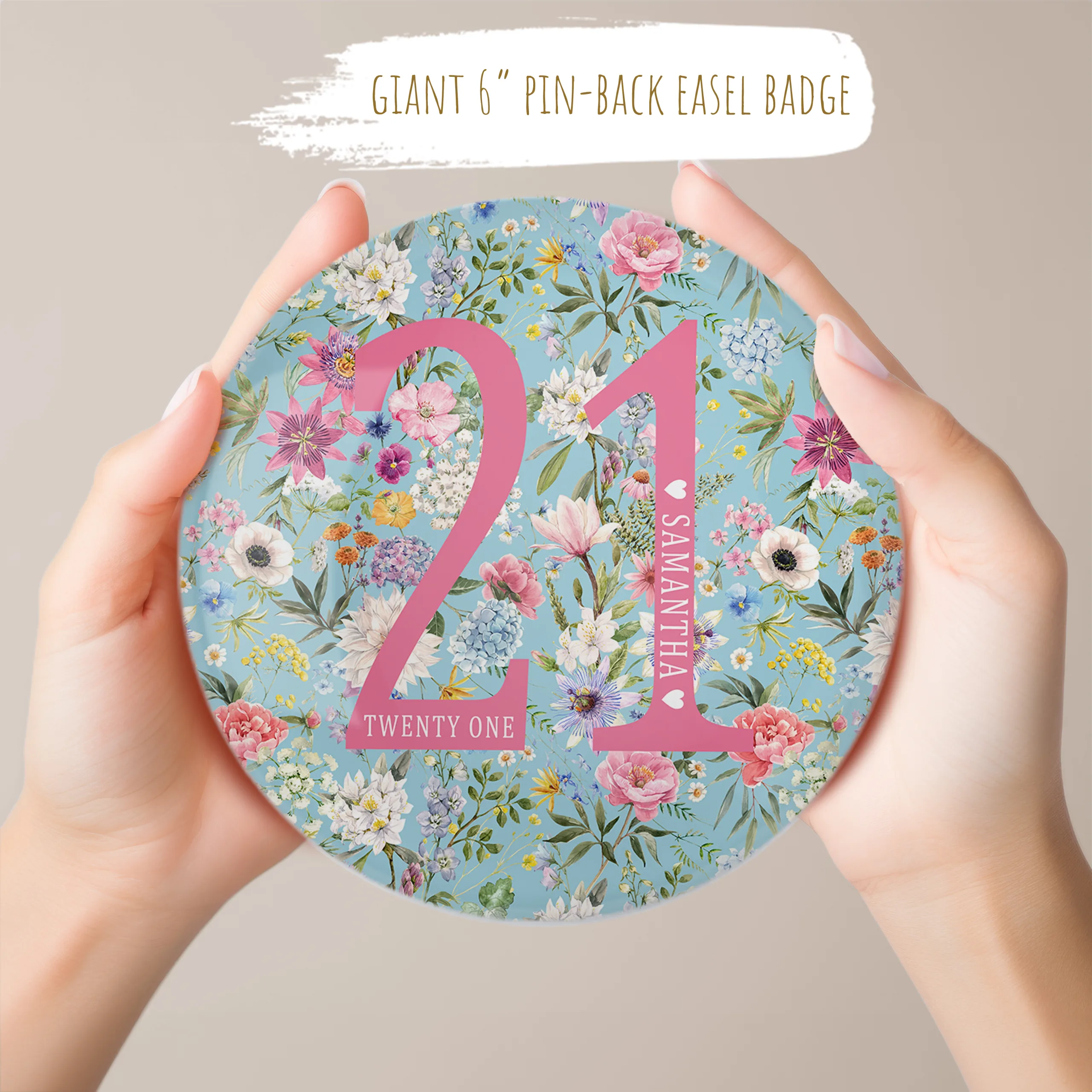 Large Birthday Badge