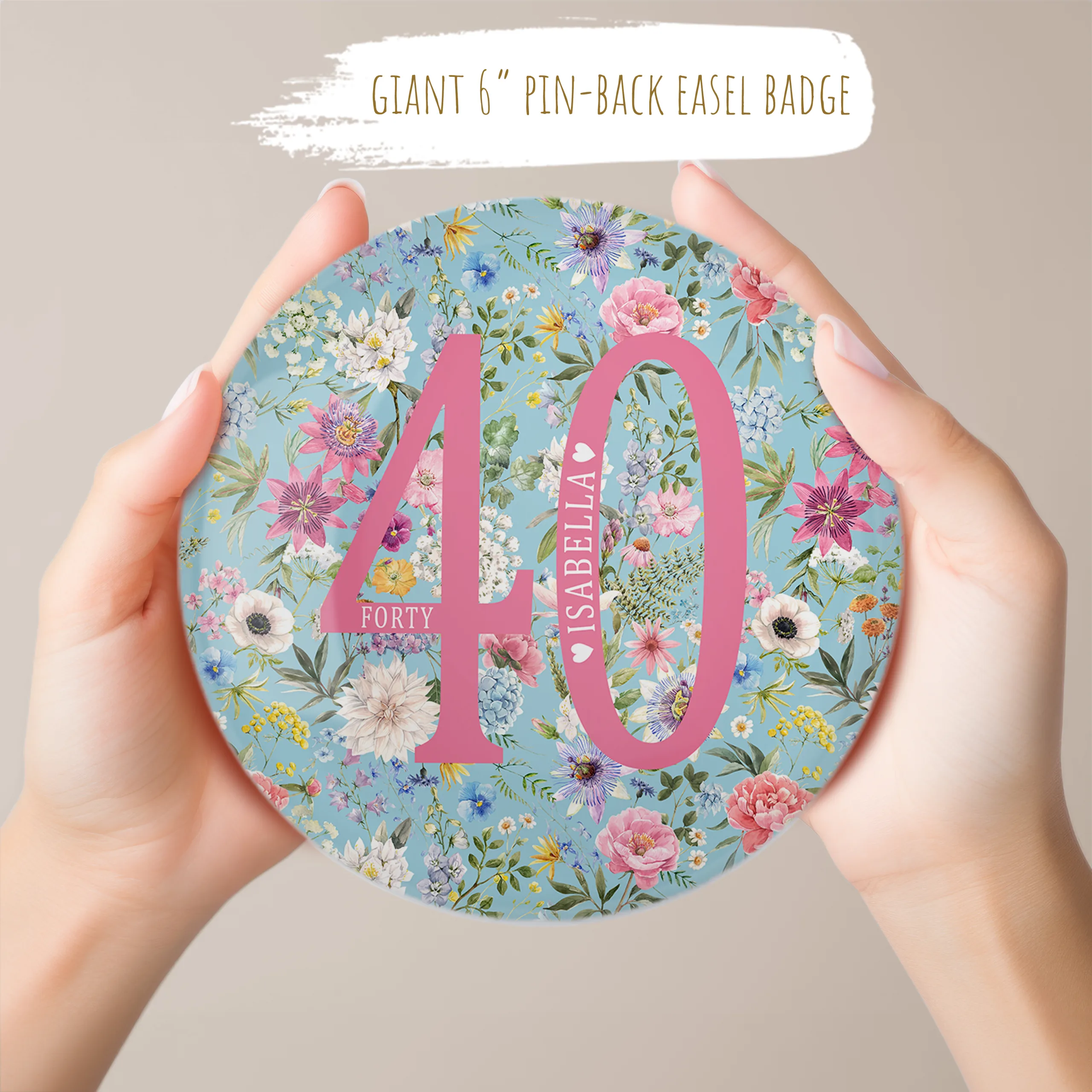 Large Birthday Badge