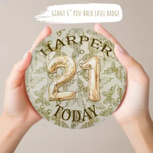 Large Birthday Badge