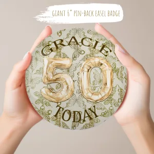 Large Birthday Badge