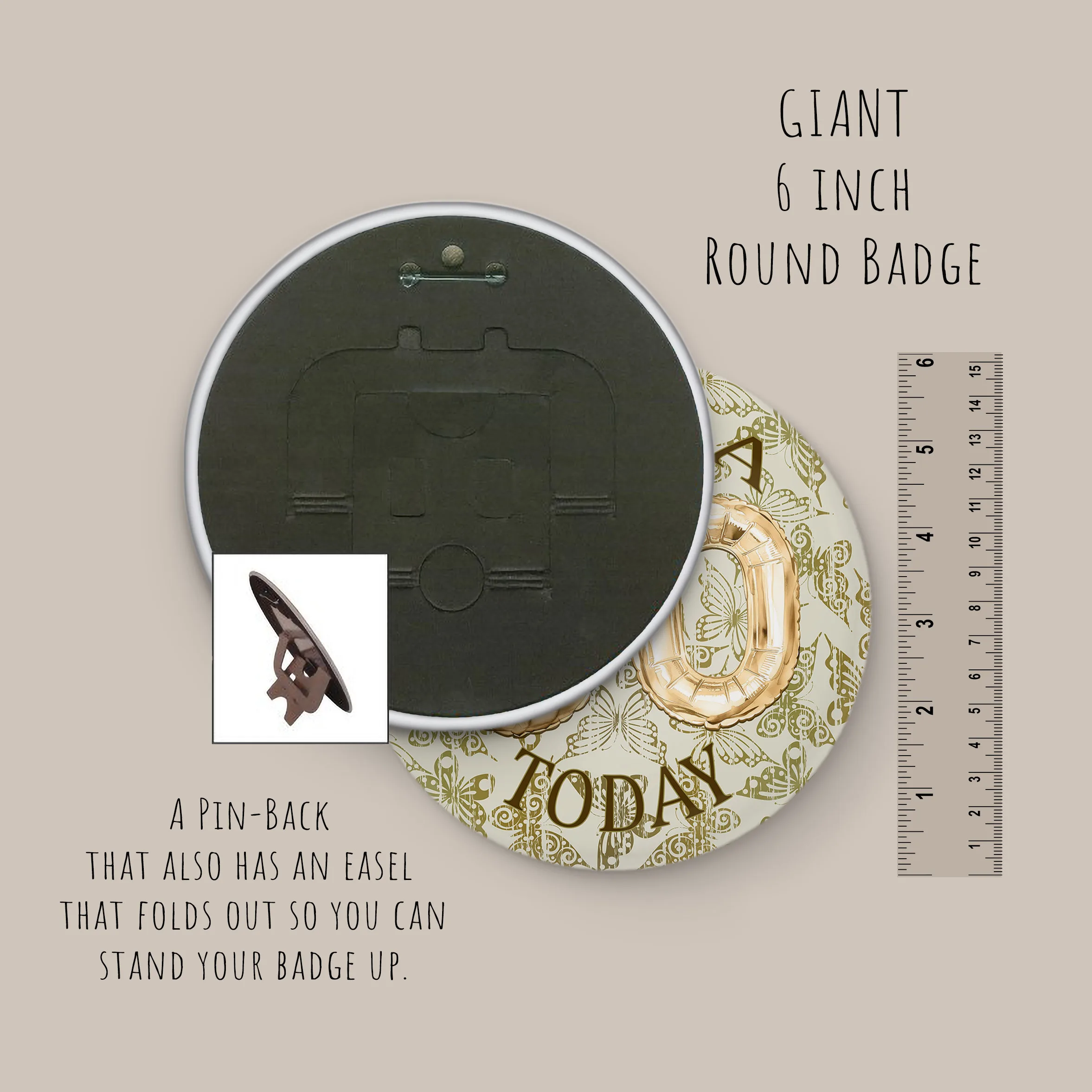 Large Birthday Badge