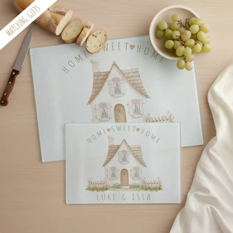 Personalised Glass Chopping Board – New Home Gift