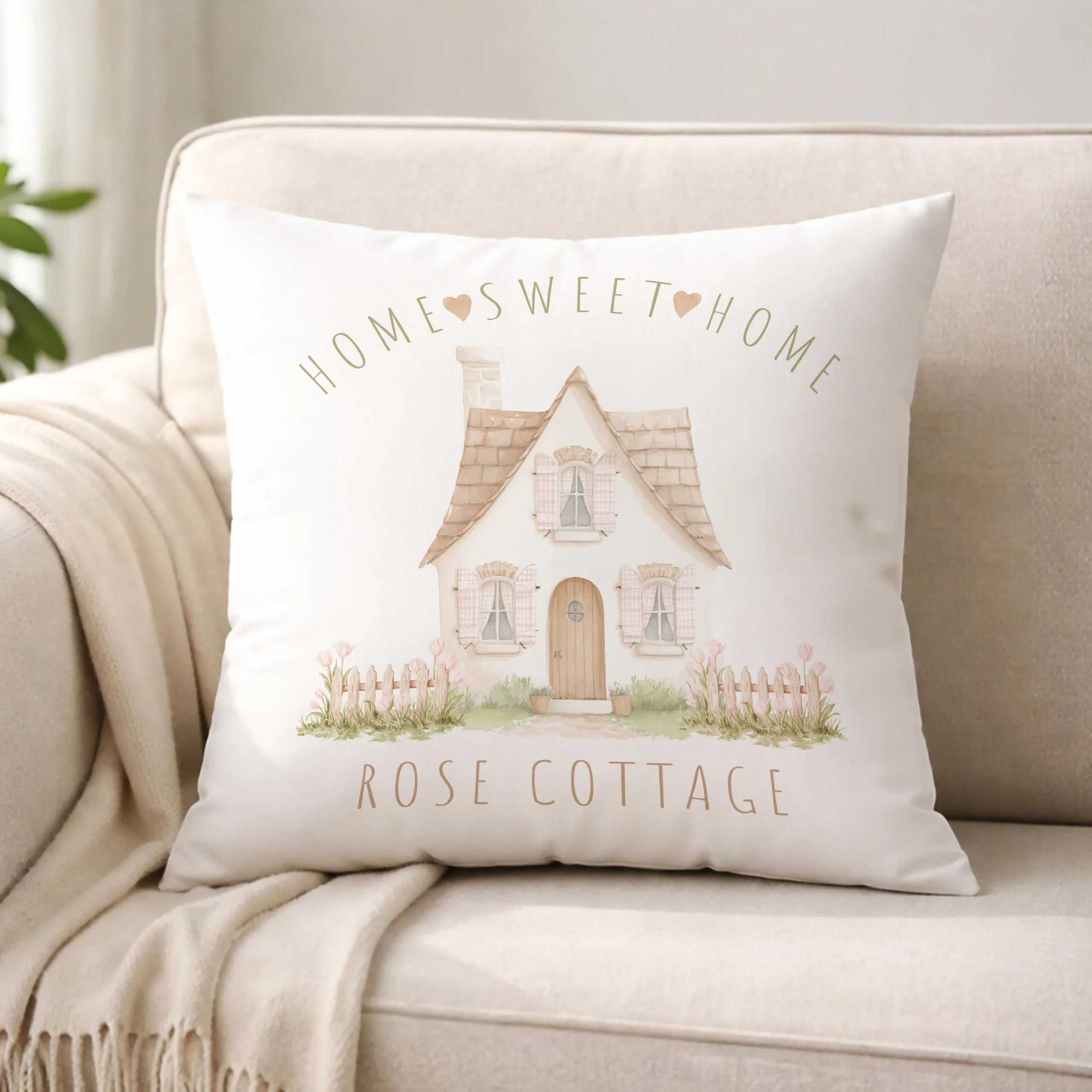 Personalised New Home Cushion