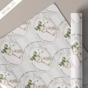 Personalised New Home Gift Wrapping Paper